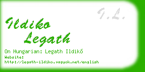 ildiko legath business card